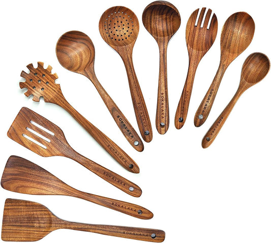 Natural teak wood cooking utensils
Wooden kitchen utensil set 10-piece
Heat-resistant wooden spoons
Non-stick friendly wooden spatulas
Handcrafted teak wood kitchen tools
Durable wooden cooking utensils set
Eco-friendly teak kitchenware
Premium wooden spoons for cooking
Wooden utensils for non-stick cookware
High-end teak wood spatulas
Scratch-resistant wooden utensils
Smooth polished wood cooking tools
Long-lasting wooden kitchen set
Non-toxic teak cooking utensils
Multipurpose wooden kitchen tools